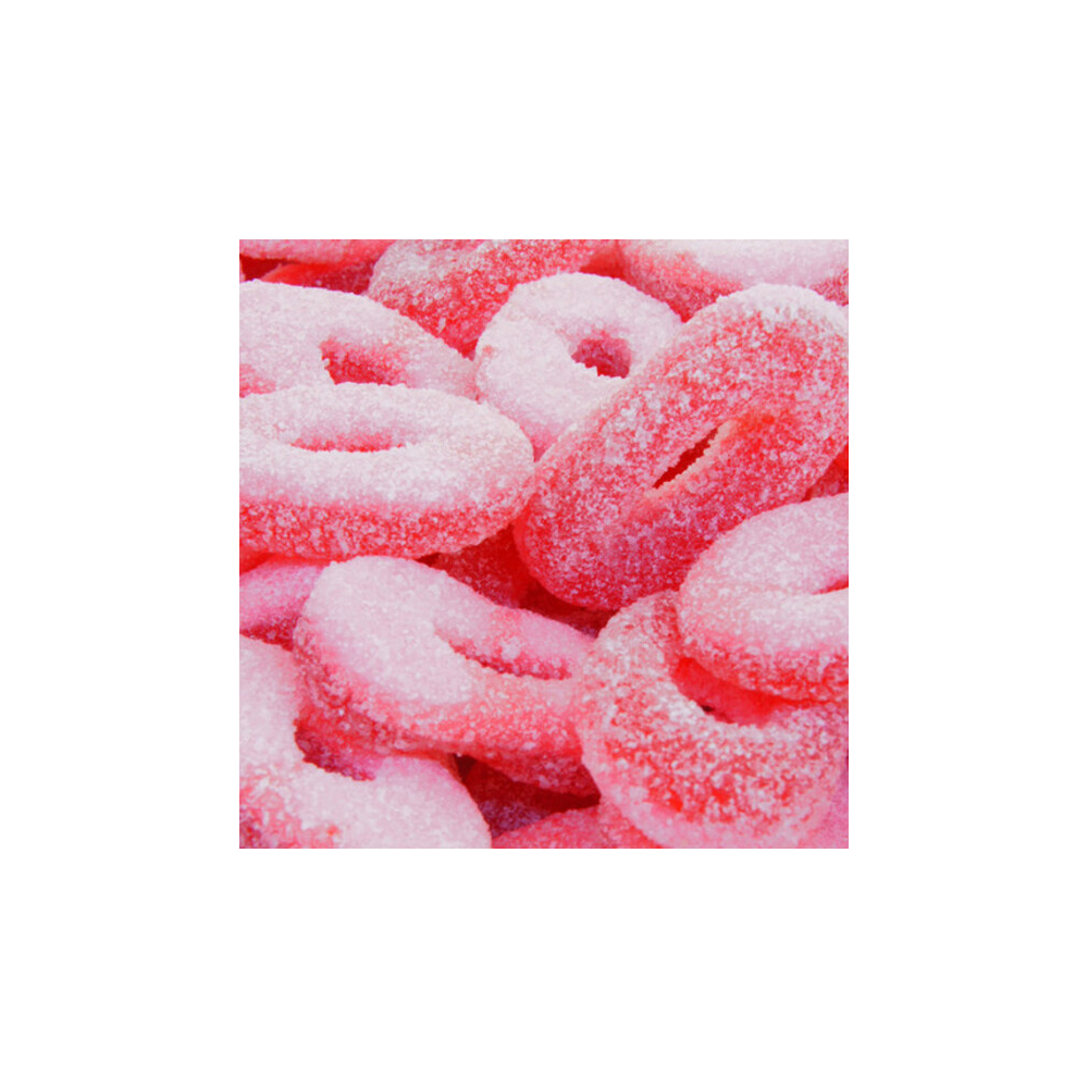 Anneaux Fraise Acide Fini : bonbons gélifiés acidulés | La Boîte à Bonb'z