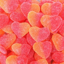 Cœur Pêche Fini : bonbons gélifiés goût pêche | La Boîte à Bonb'z