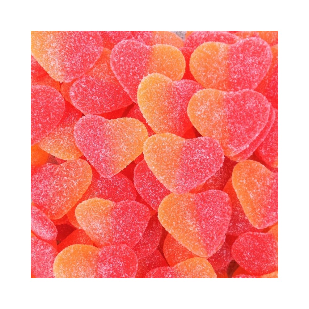 Cœur Pêche Fini : bonbons gélifiés goût pêche | La Boîte à Bonb'z